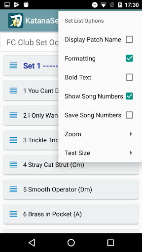 KatanaSets Screen 2