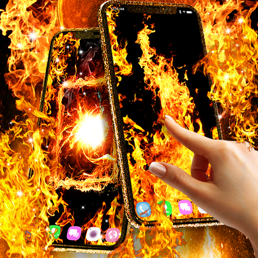 Fire flames live wallpaper  Icon