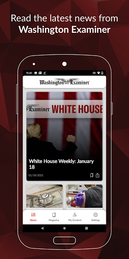 Android application Washington Examiner Digital screenshort
