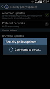 Samsung Security Policy Update Screenshot