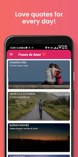 Android application Love Quotes for WhatsApp screenshort