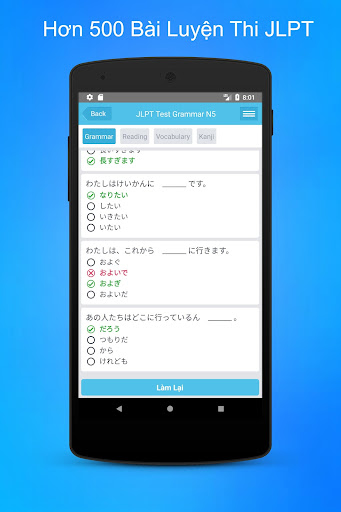 Android application JLPT Toàn Thư screenshort