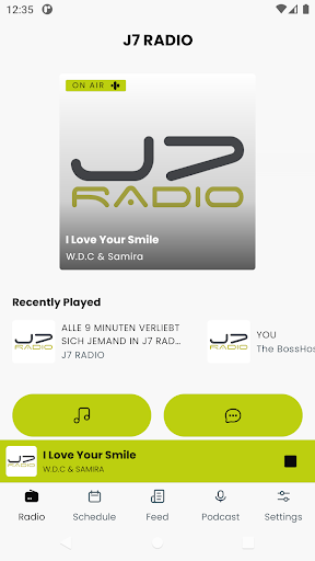 Android application J7 RADIO screenshort