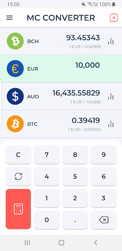 Screenshot of Modern Currency Converter