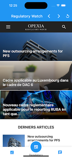 OPEXIA REGAPP Screen 2