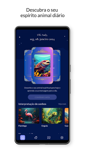 Visualização do aplicativo