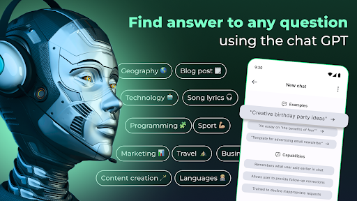 Android application Chat AI - Ask AI Anything screenshort