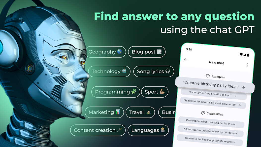 Chat AI - Ask AI Anything 1.1.4 APK + Mod (Unlimited money) untuk android