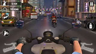 Motorcycle Traffic Racing Game - Screenshot 1