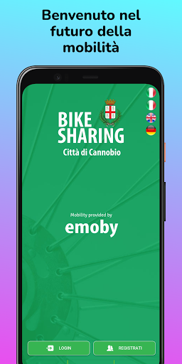 Android application Cannobio Bike Sharing screenshort