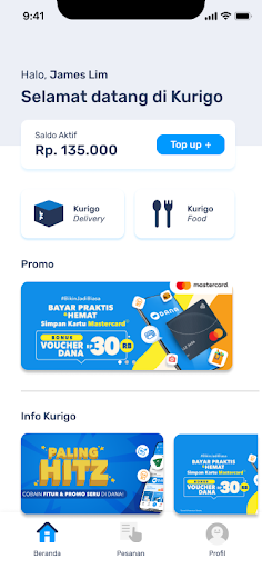 Kurigo Courier Screen 2