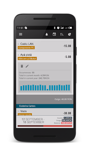 Android application Family Budget screenshort