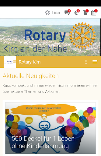 Android application Rotary Club Kirn screenshort