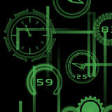 Neon Clock GL Live wallpaper icon