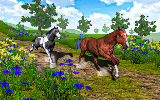 Wild horse family simulator 3D Screen 2