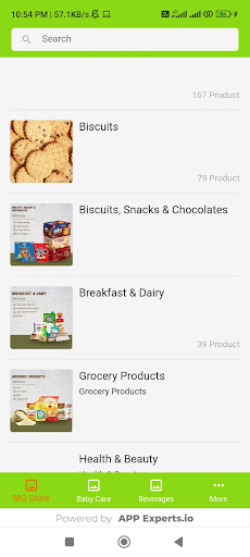 Android application MG Store screenshort