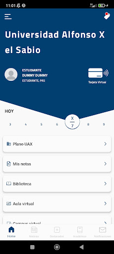 UAX App Uni.Alfonso X el Sabio Screen 2