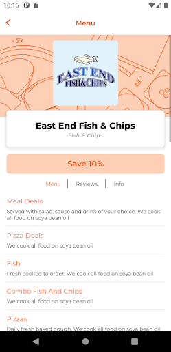 East End Fish & Chips Screen 2