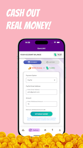 Earn Money with EarnLAH! Screen 2