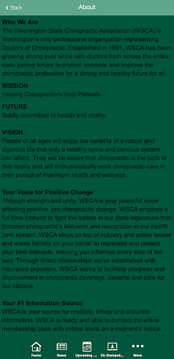 WA State Chiropractic Assoc. Screen 3