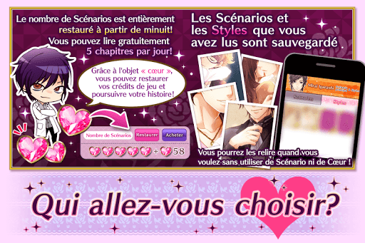 Code Triche Caresses dangereuses: jeux d'amour Otome games (Astuce) APK MOD screenshots 4