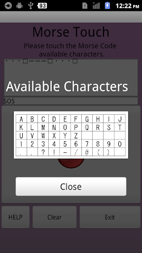 Morse Touch Screen 3