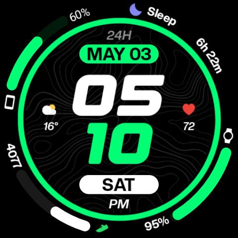 Night 96 - watch face screenshot 23