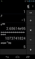screenshot of Calculator (Holo)