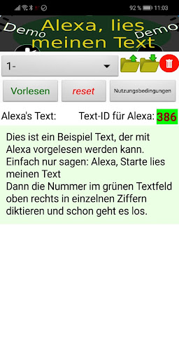 Lies meinen Text, Alexa Screen 2