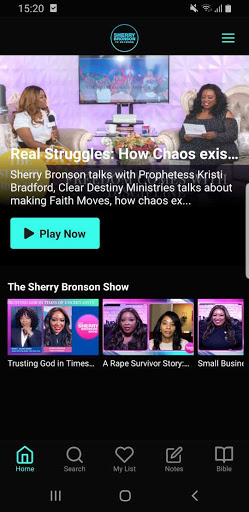 Android application SHERRY BRONSON TV NETWORK screenshort