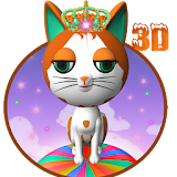 3D Lovely Cute Cat Theme icon