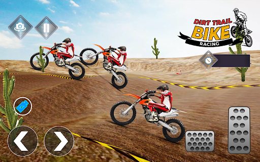 Dirt Trial Bike Racing