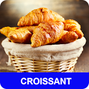 Croissant avec calories recettes en français.  Icon