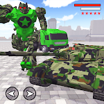 Cover Image of 下载 US Army truck robot transforma  APK