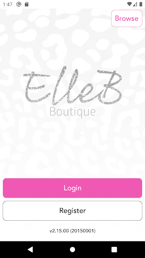 Android application ElleB Boutique screenshort