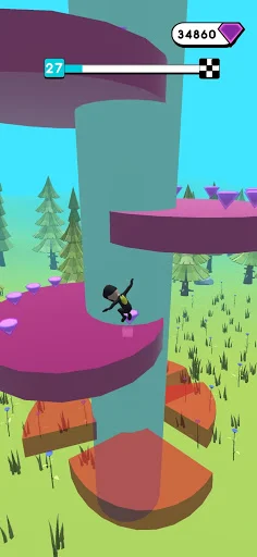 Helix Runner - 3D Platform - Screenshot 1