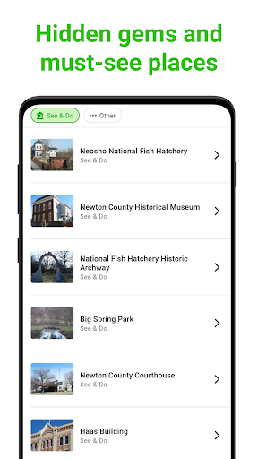 Neosho Tour Guide:SmartGuide Screen 3