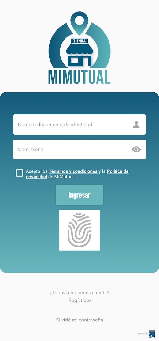 Android application MiMutual Tiendas screenshot