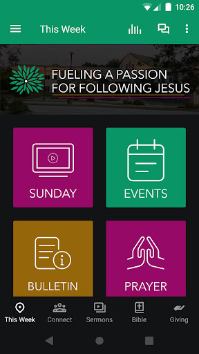Android application Emmanuel Church Bloomington screenshort