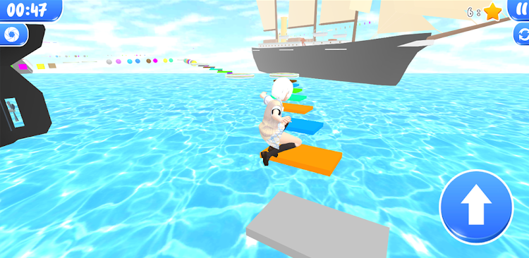 Cute girl parkour obby on ship - 4 - (Android)