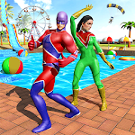 Cover Image of Download Super Hero Water Adventure Park Slide 1.5 APK