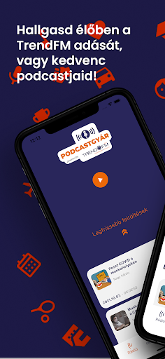 Android application Podcastgyár screenshort