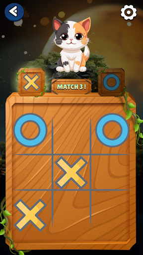 Tic Tac Toe Cat Buddy XO