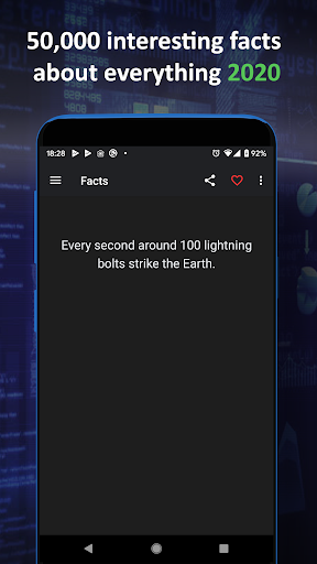 Android application Facts About Everything screenshort