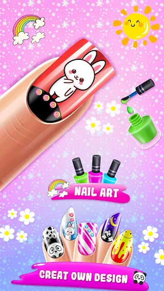 Nail polish game nail art - Screenshot 3