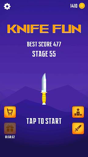 Android application Knife Fun - Greats Knife Games screenshort