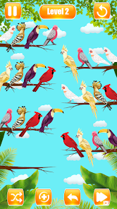 Bird Sort Color Puzzle Game  screenshots 1