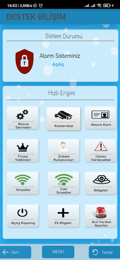 Boğaziçi Alarm Sinyal Takibi Screen 2
