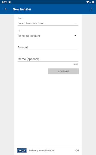 U. S. Postal Service FCU screenshot