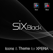 Six Black Theme + Icons Mod apk versão mais recente download gratuito